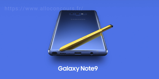 Gagner Un Samsung Galaxy Note 9
